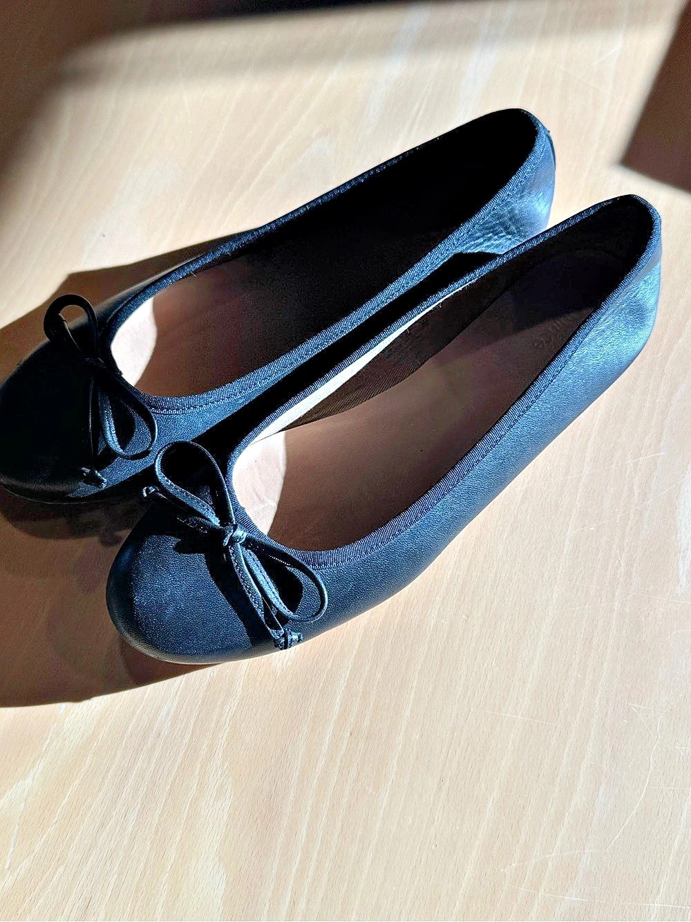 Quince Black Bow Ballet Flats